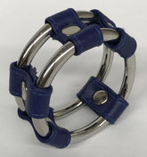 Plaintube Steel Double Cock Ring in Purple